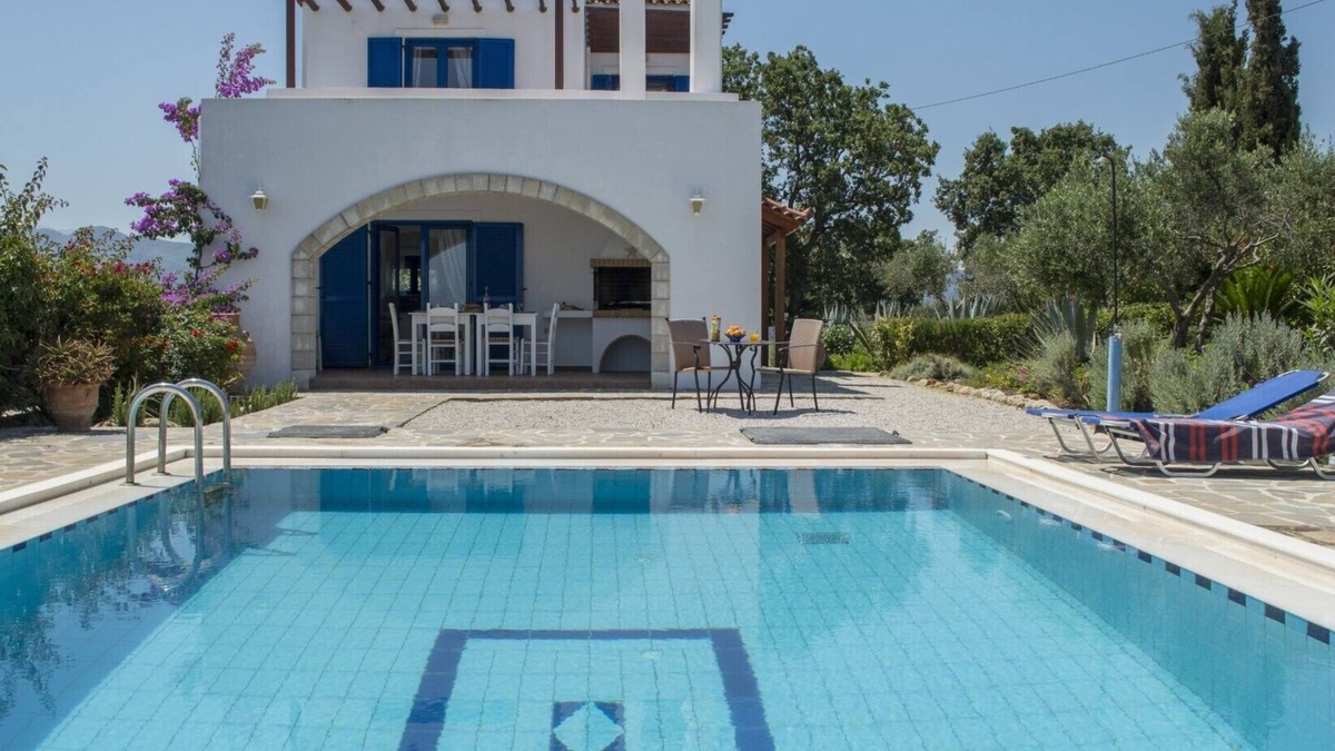 Vouves Villa | BBQ ★ Big private pool ★ Sea View