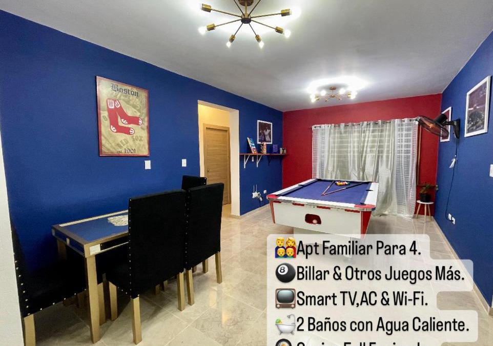 La Vega Province Apartment | ,BDLuxury 2,Apartamento Familiar con Billar sala de JuEGos Wifii y parqueo privado