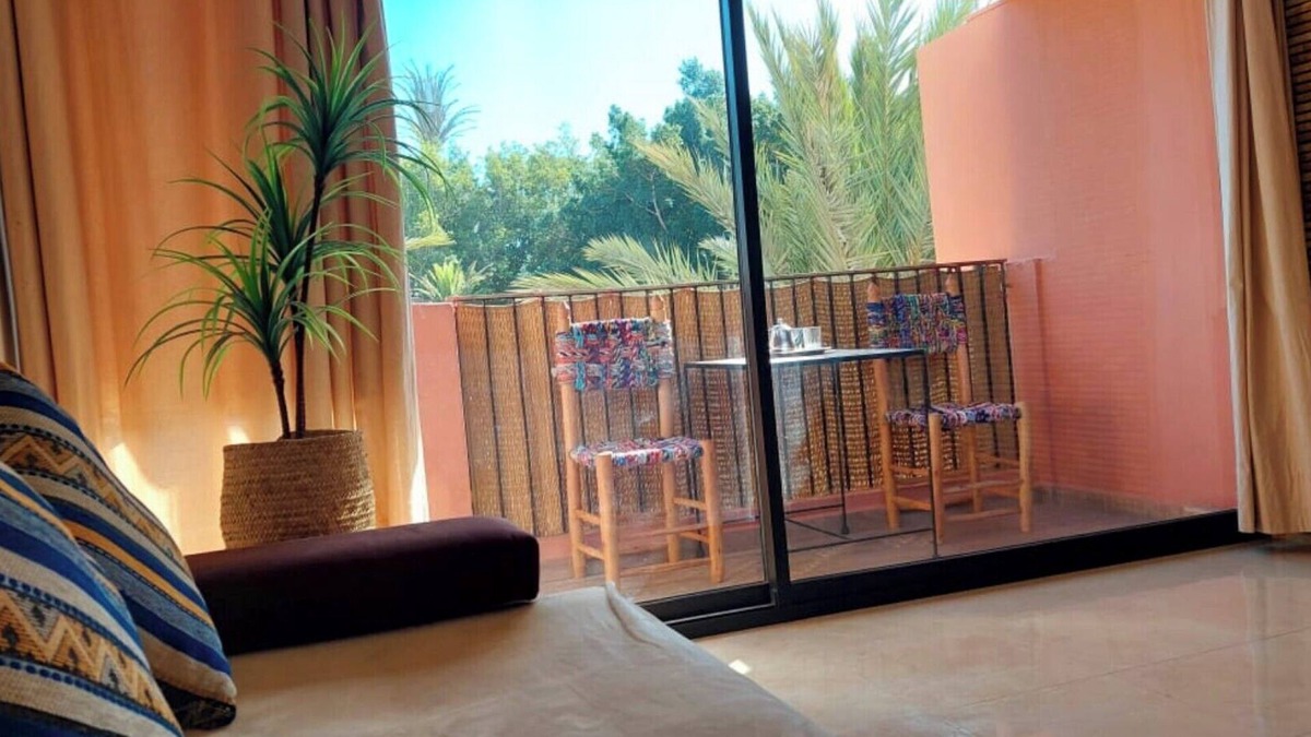 Agadir Apartment | π πββοΈ Beach 500 meters π sunny βοΈ balcony garden view π΄ WiFi SmartTV π₯