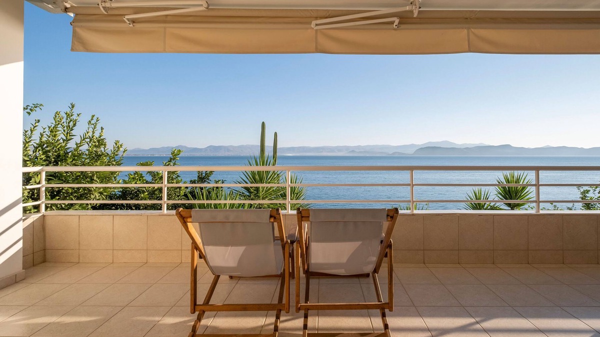 Kiveri Apartment | Beach Apartment | unique sea view balcony | near Nafplio, Mycenae, Epidaurus