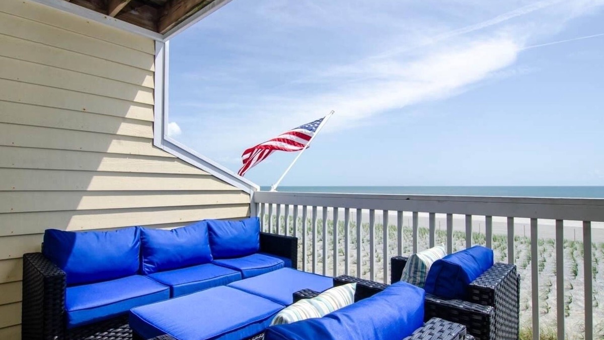 Kure Beach House | Beach Front Property with Stunning Ocean Front View in the Ocean Dunes Resort