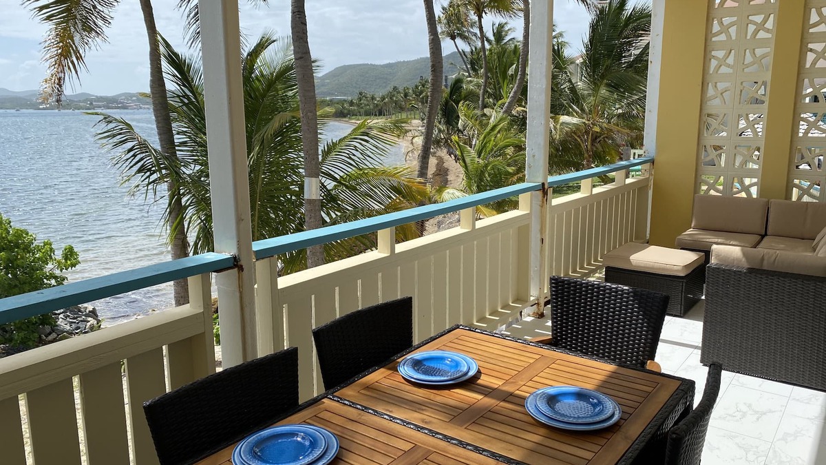 Estate Golden Rock Condo | Beach & Oceanfront, Modern 2BR, King Size Beds/2BA Condo at the Ocean's Edge