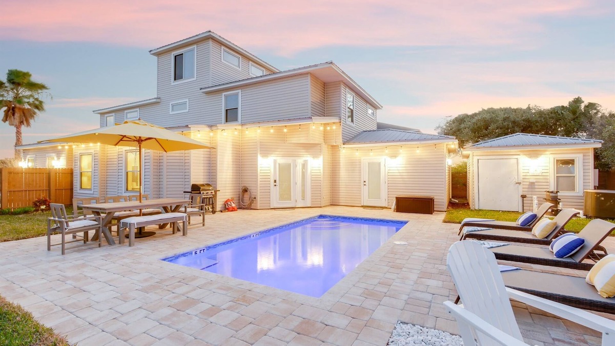 Vilano Beach House | Beach Retreat w/Pool, Game Room + Steps to Sand