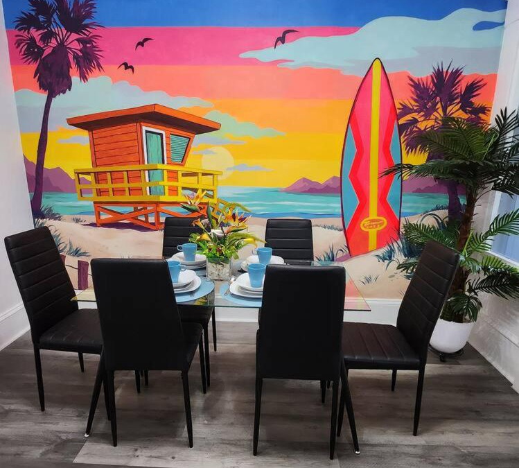Sandusky Apartment | Beach Theme Mins to Cedar Pt, Sports Force & Ferry, Private Deck, EV, Kids & Pet Friendly