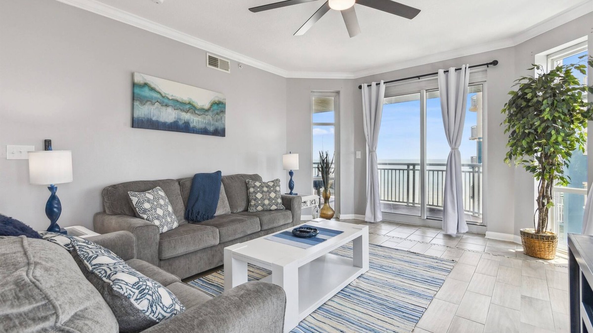Gulfport Condo | Beach Views | 12th Floor |Legacy Tower 1208 | 2 Pools| 6 beds| 3 Bathrooms| Gym