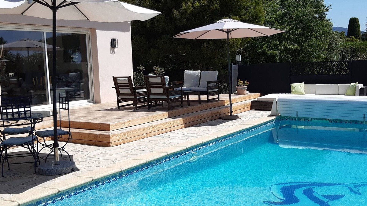 La Bouverie Villa | Beach villa between sea and hill, private pool, air conditioning, 4 bedrooms, quiet area