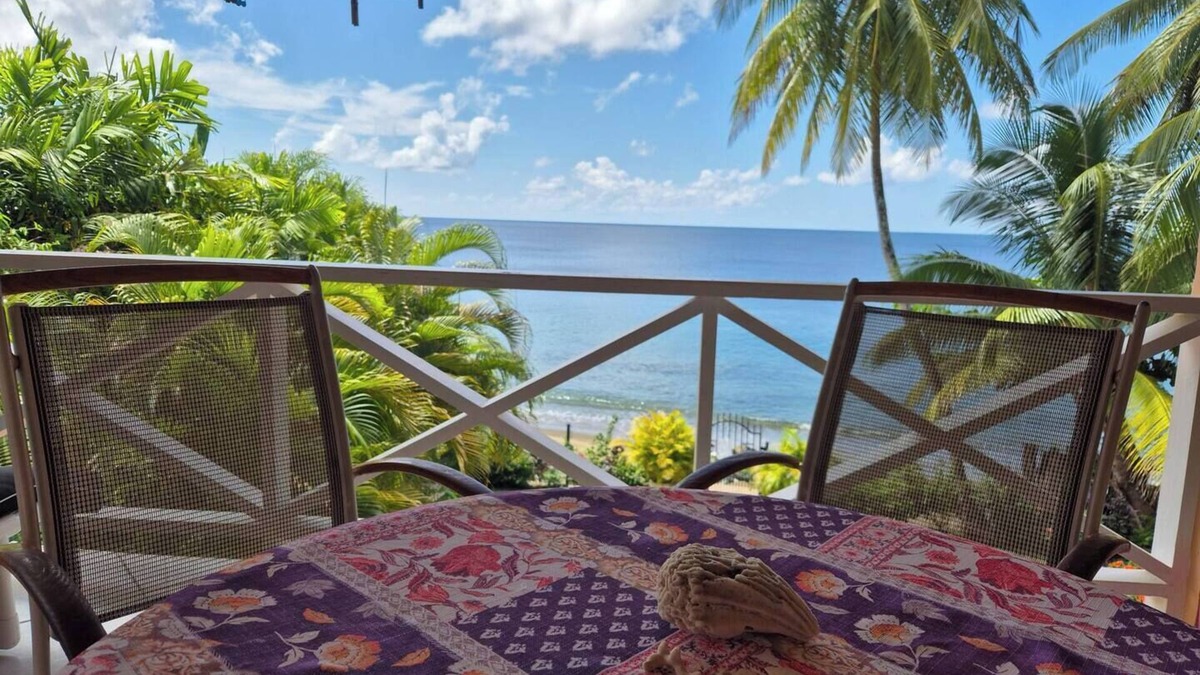 Black Rock Apartment | Beachfront 1-Bedroom Apartment with Saltwater Pool Access on Great Courland Bay