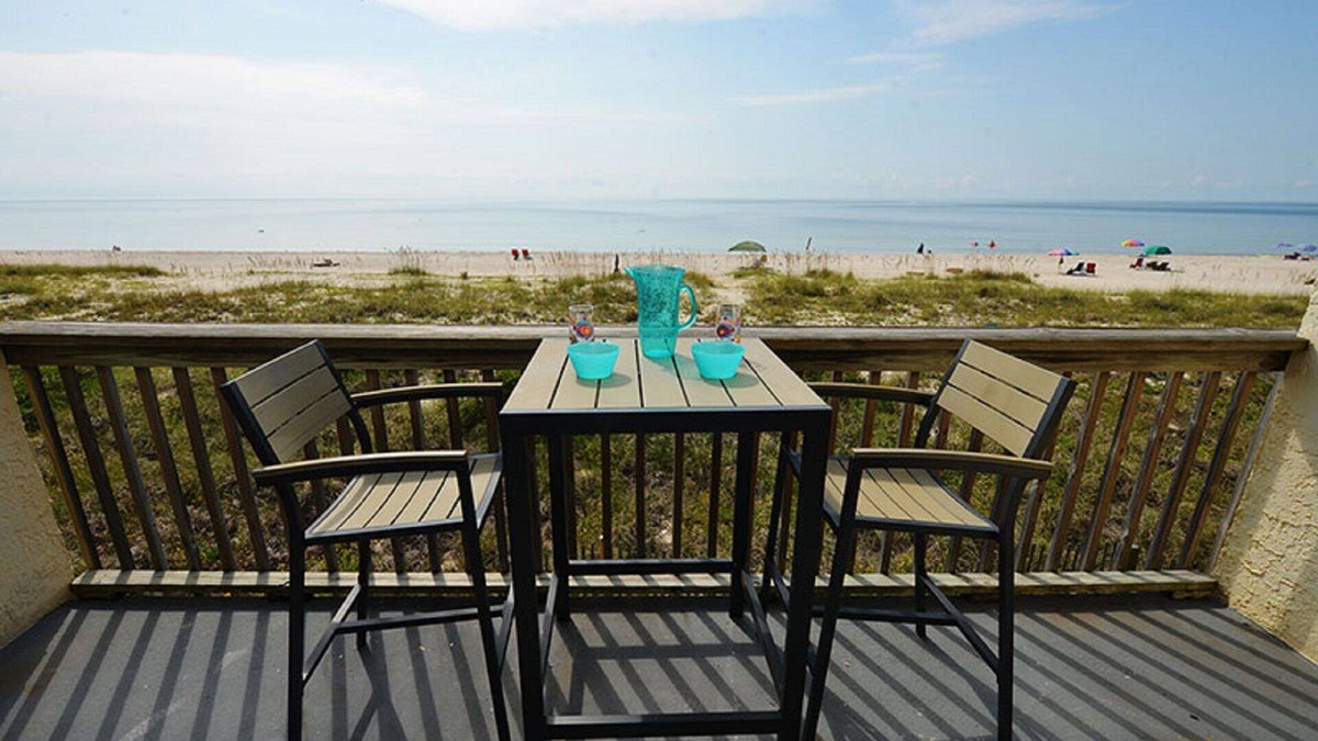 St. George Island Condo | BEACHFRONT 2BR CONDO W/POOL*PRIVATE USE OF 3 BIKES & 2 KAYAKS
