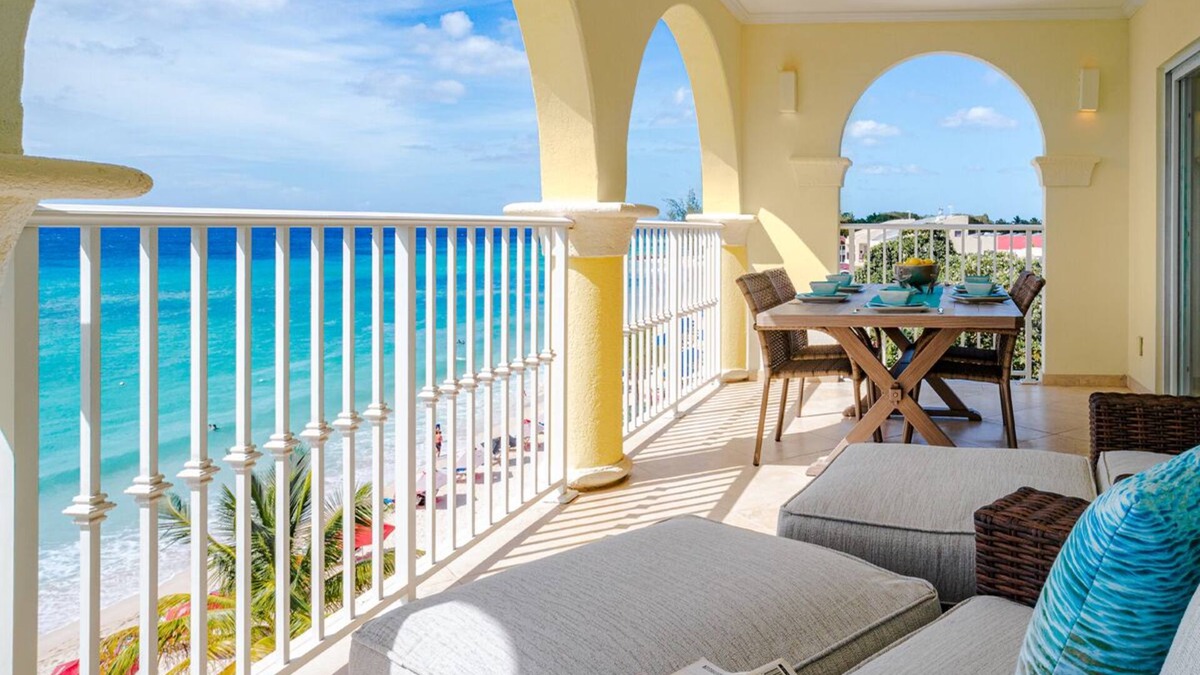 St. Lawrence Gap Apartment | Beachfront Apt with Pool - Sapphire 401