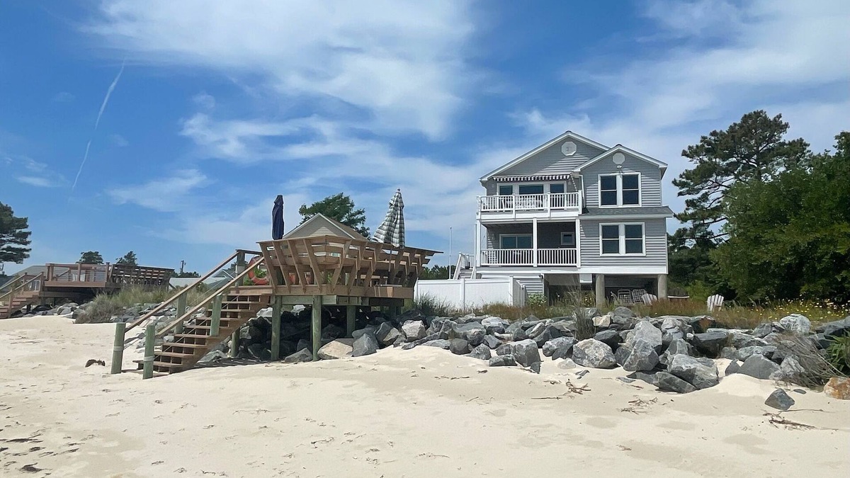 New Point House | Beachfront Bavon Beachfront Sailors Delight Sleeps 10.