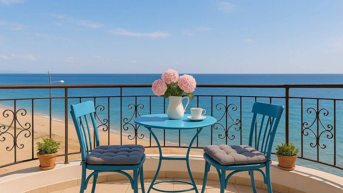 Kiato Apartment | Beachfront Cozy House - Kiatos' Seaview Retreat