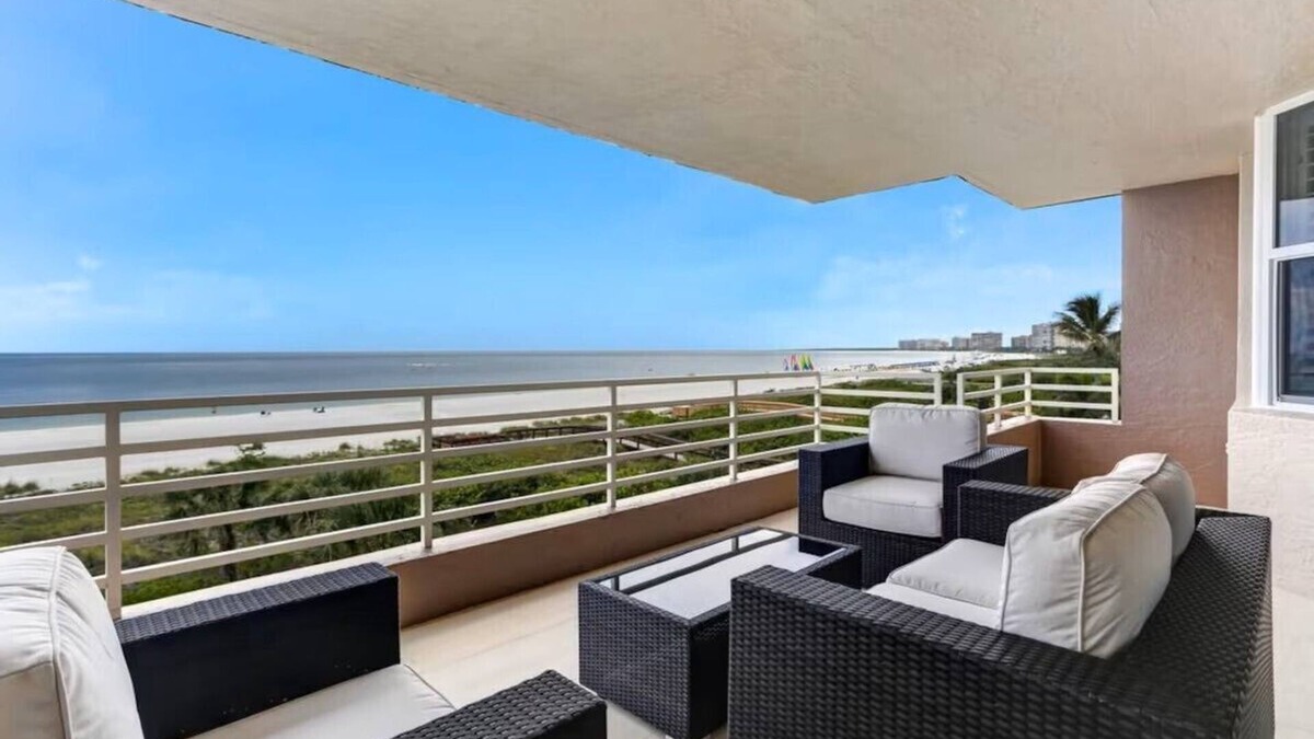 Collier County Condo | Beachfront direct walkout 2-bedroom condo in amazing Marco Island
