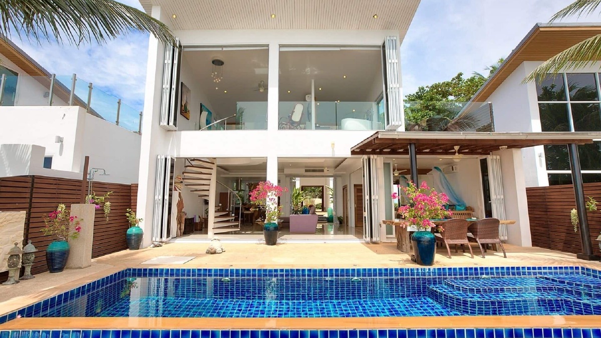 Ang Thong Villa | Beachfront Sunset Facing Private Luxury Villa with Pool