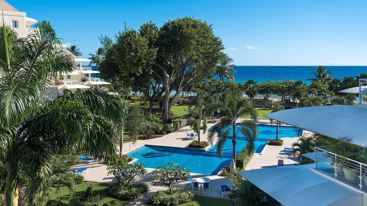Saint Matthias Condo | Beachfront Two Bedroom Condo, Onsite Gym, Three Pools and Security