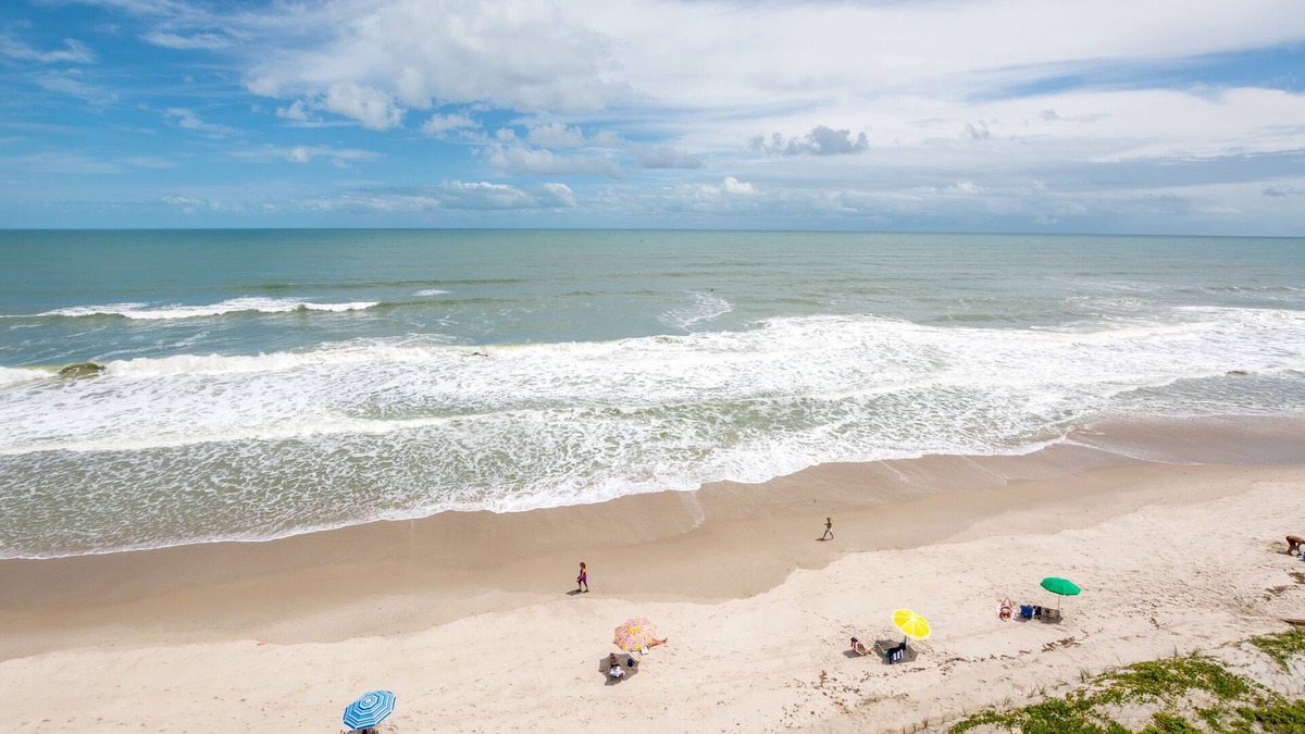 Indian Harbour Beach Condo | Beachfront Vacation Rental, Beautiful Views from the 3rd story balcony.