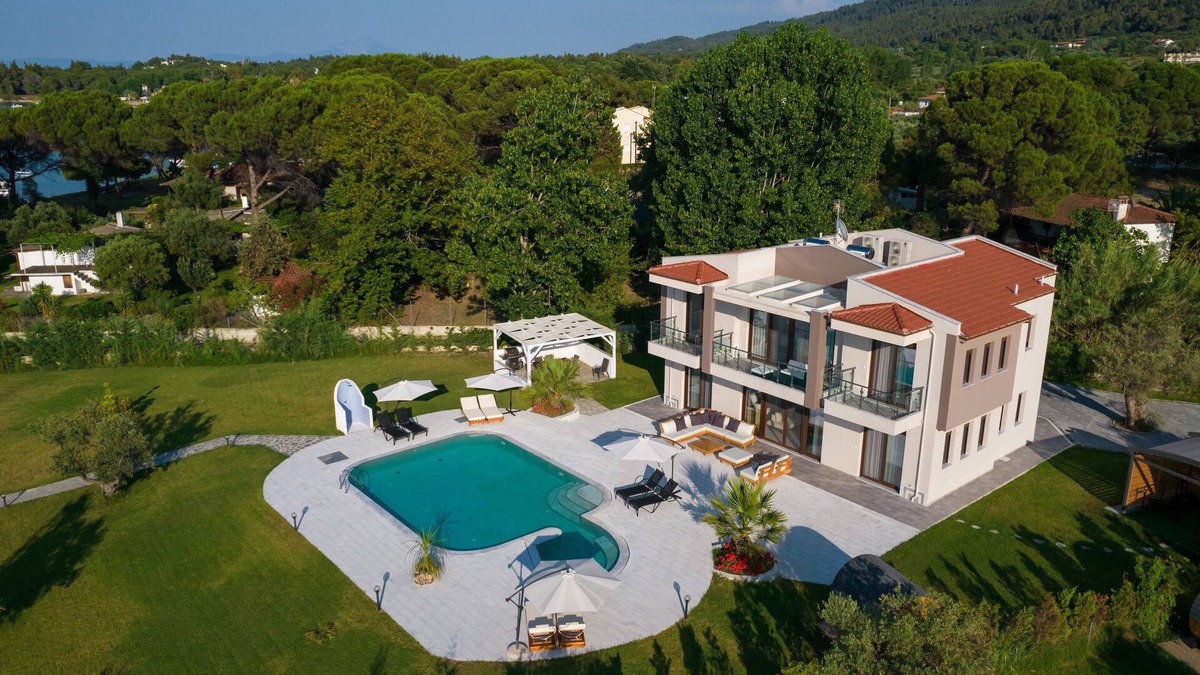 Vourvourou Villa | Beachfront villa in Vourvourou, Halkidiki with private pool, ideal for families.