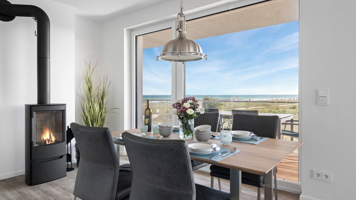 Olpenitz Apartment | "BeachLoungeOne" vacation apartment on the beach with sun terrace, sauna & sea view