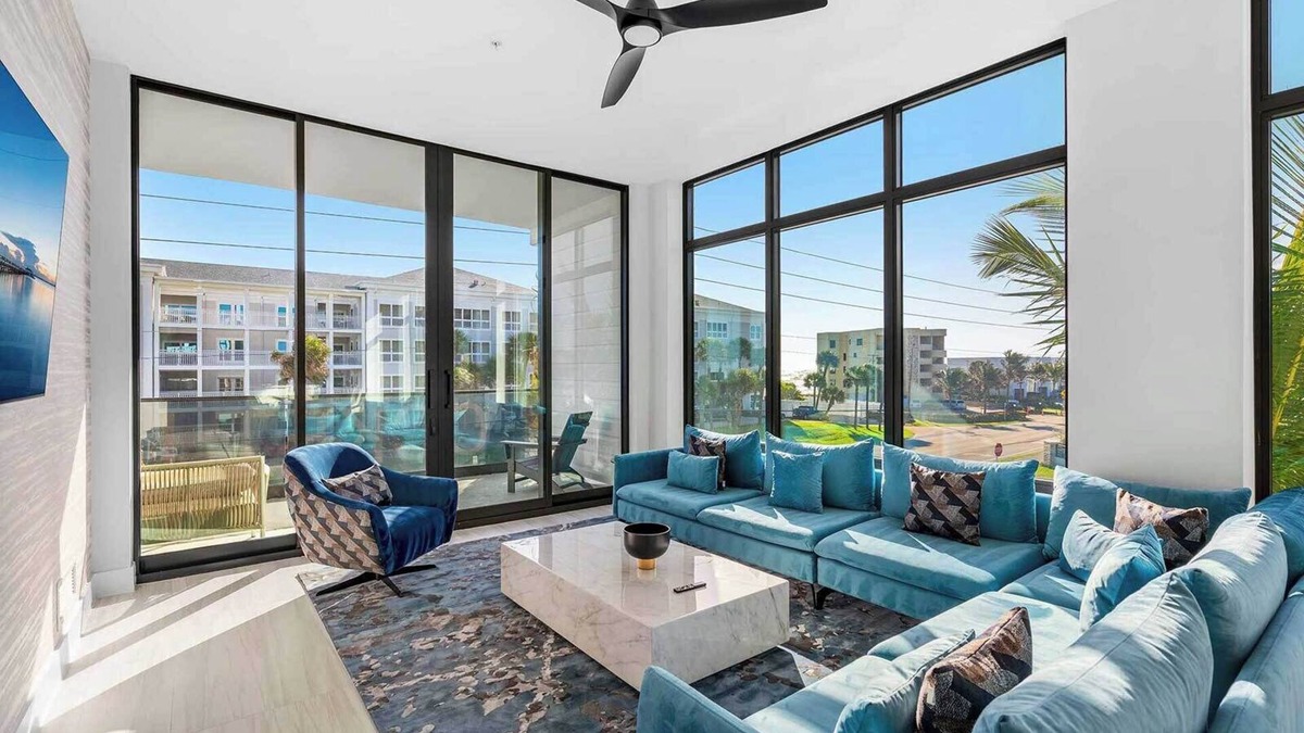 Melbourne Beach Condo | Beachside Breeze | Chic NEW Beachfront Condo w Ocean Views, Balcony & Luxe Decor