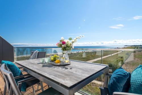 Olpenitz Apartment | BeachViewThree- 3 OG, barrierearm, Meerblick, Balkon, Kamin, Sauna