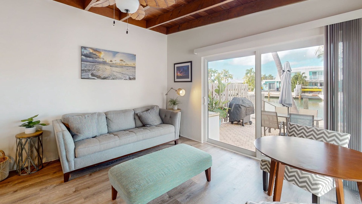 Key Colony Beach Cottage | Beachy getaway with pool, water views, furnished patio, & dock access