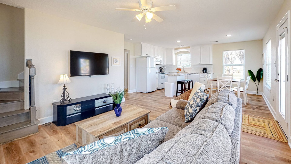 Surfside Beach House | Beachy home with high-speed WiFi, central AC, washer/dryer & outdoor shower