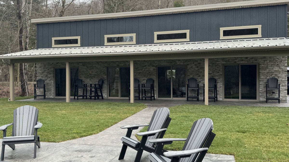 Wilcox Cabin | Bearly Awake cabin- family-friendly, riverfront & minutes from East Branch Lake.