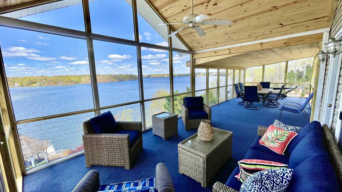 Morristown House | Beautiful 6 Bedroom Home with Expansive Main Lake Views with Incredible Sunsets