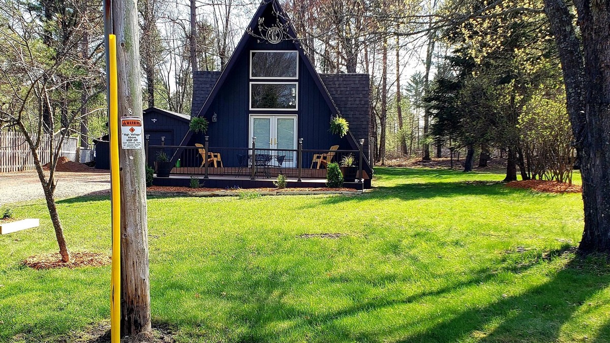 Hatfield Cottage | Beautiful A Frame Cottage located right on the ATV Trail-short walk to the Lake!
