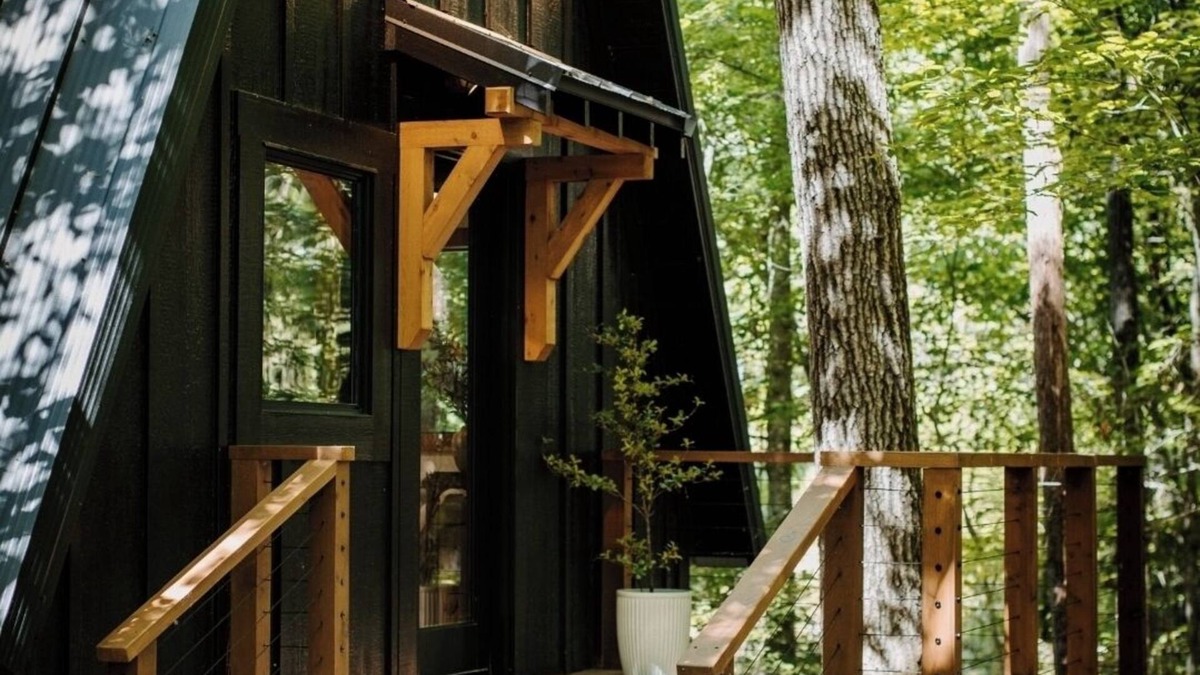 Abbeville Cottage | Beautiful A frame Nestled Among the Trees