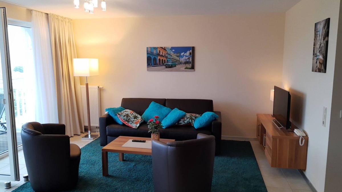 Grossenbrode Apartment | Beautiful apartment with direct sea view from the balcony| sauna