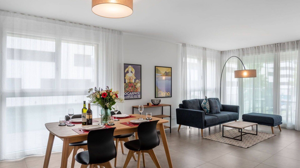 Locarno Apartment | Beautiful apartment for 4 guests with WIFI, TV, balcony, pets allowed and parking