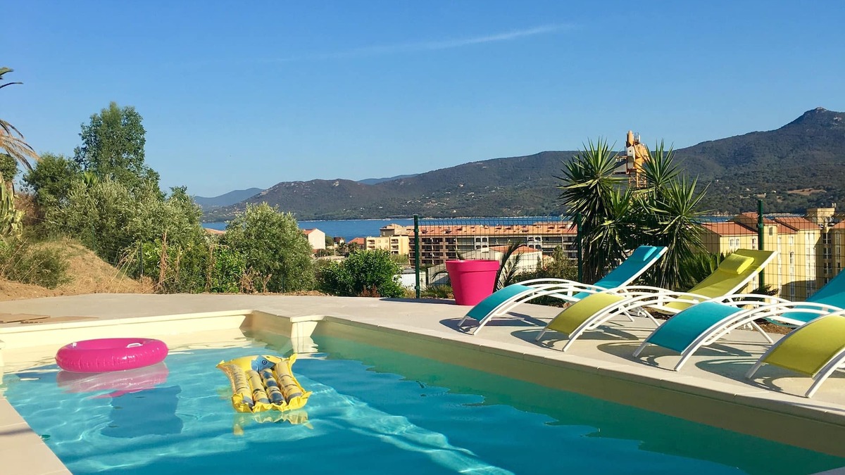 Propriano Apartment | Beautiful apartment with sea view, swimming pool, near beaches and port