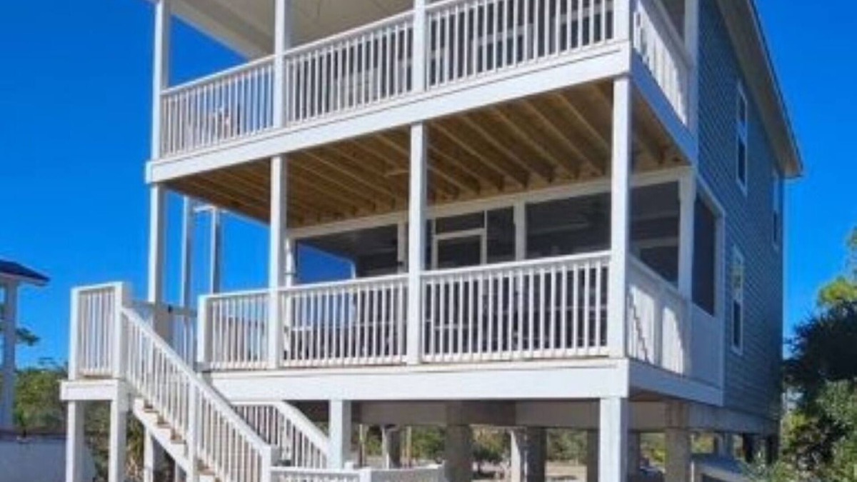 Indian Pass House | Beautiful beachfront home with private walkway to beach. BOAT PARKING