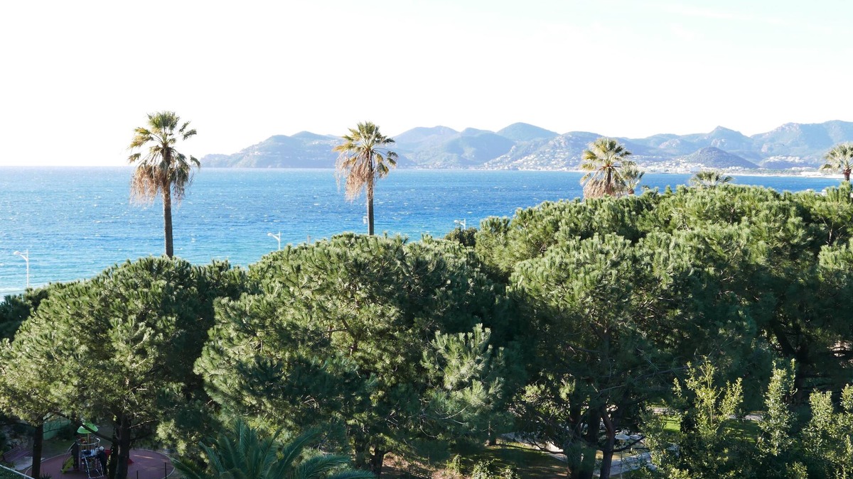 Cannes La Bocca Apartment | Beautiful bright apartment 2 rooms 40 m2 to 80 m from the beach, sea view