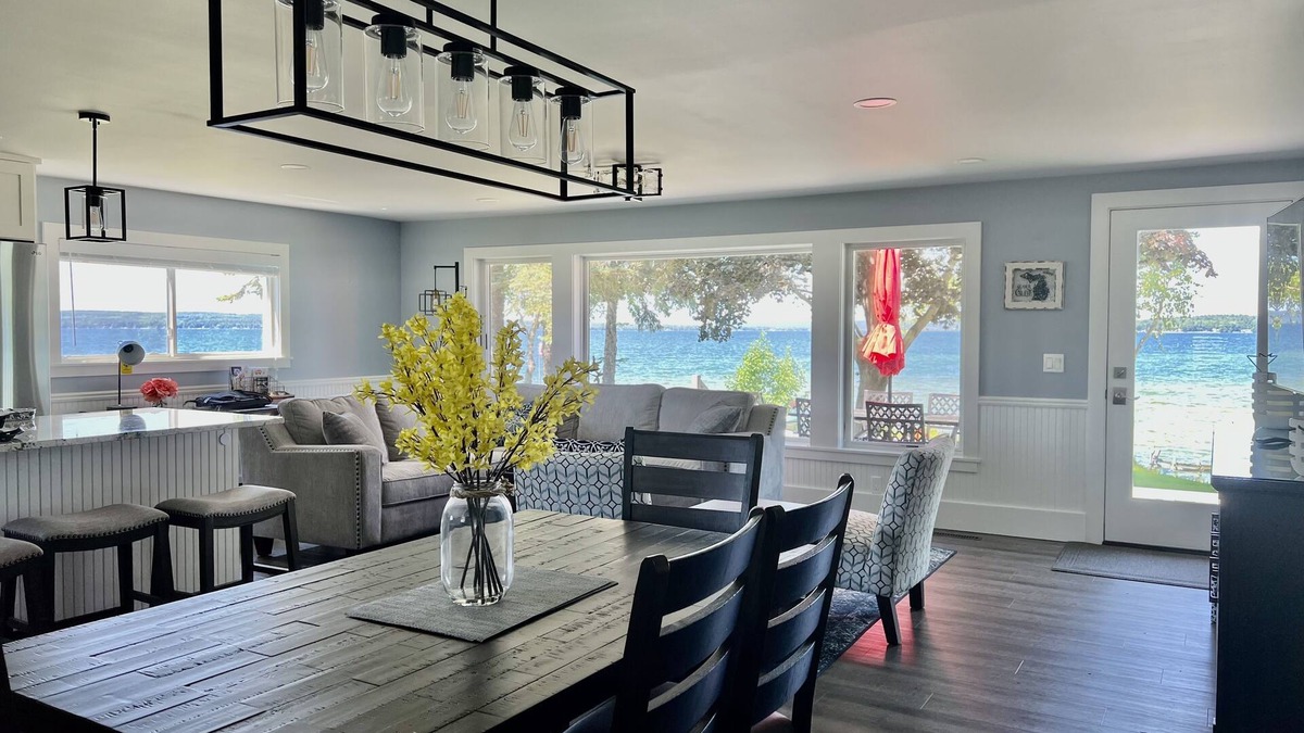 Cheboygan County House | Beautiful Burt Lake Getaway