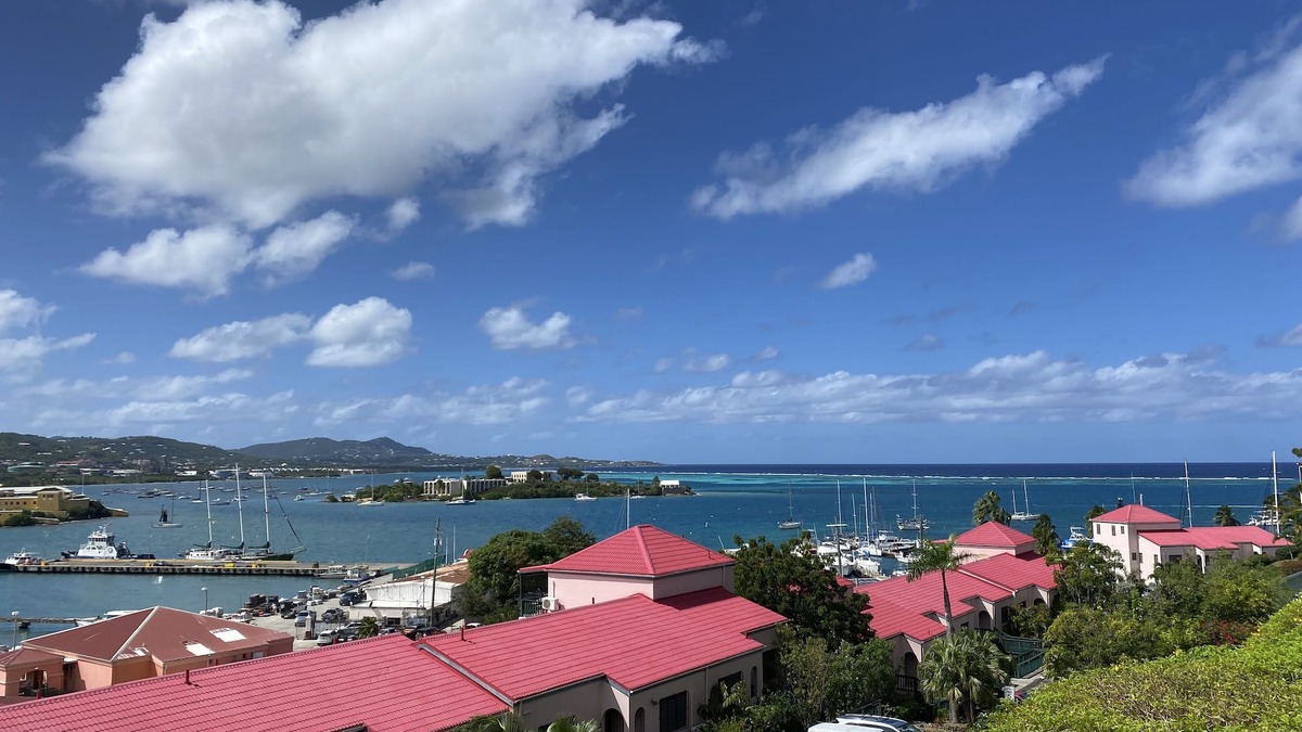 Christiansted Condo | Beautiful Condo With Harbor and Mountain Views - Convenient Location!