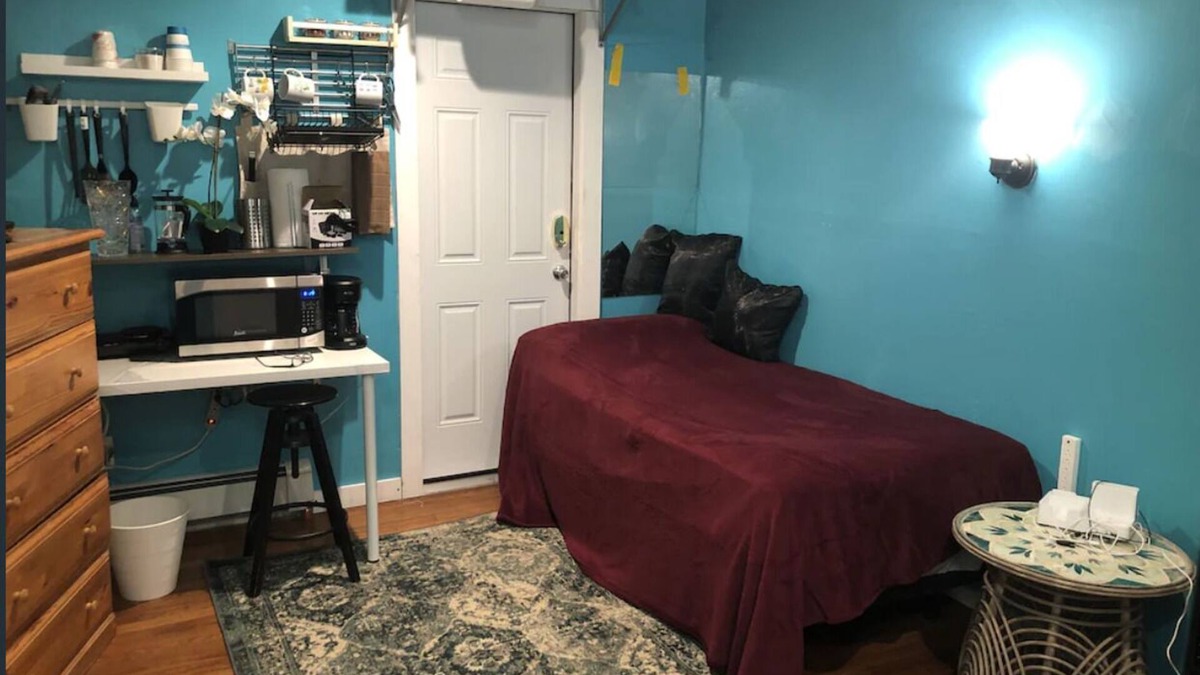 West Islip Apartment | Beautiful Cosy studio with Deck , WiFi, Tv , huge yard , barbecue Rv parking