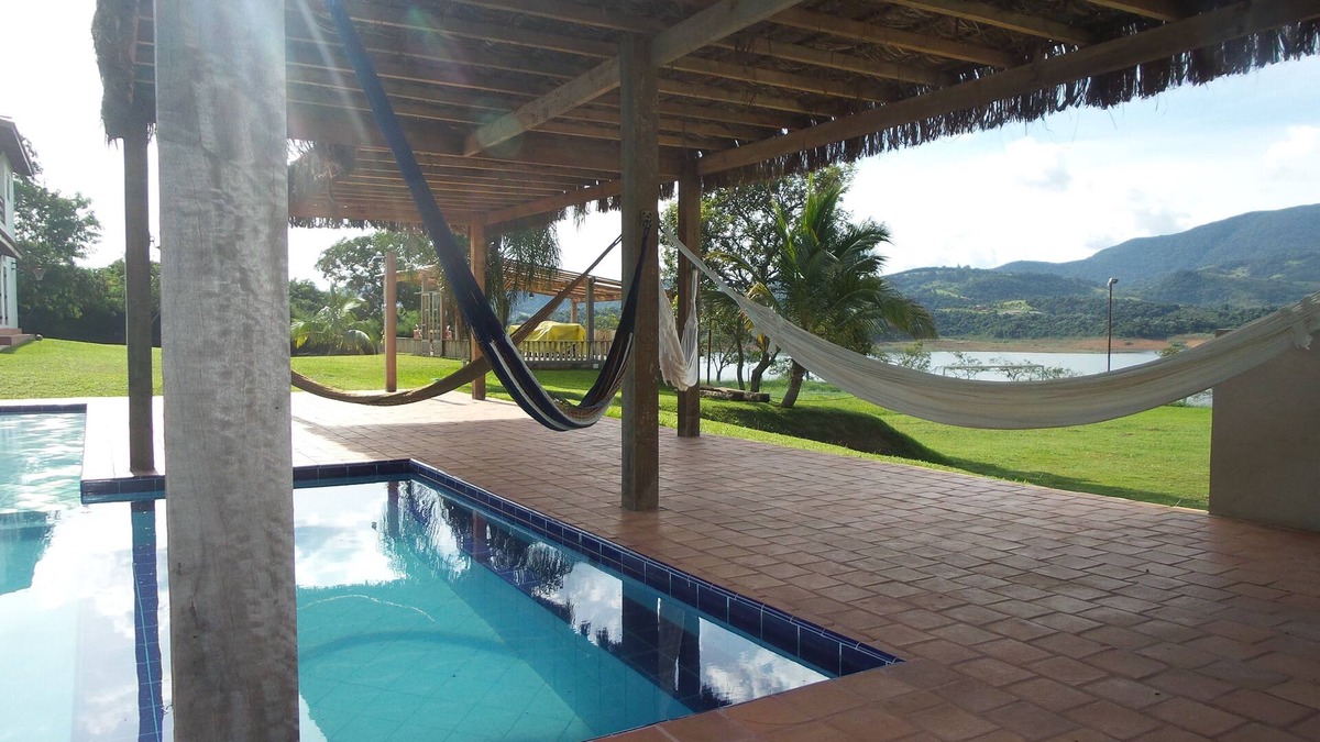 Piracaia House | Beautiful Country Houses.Access to the dam via the property,Heated swimming pool