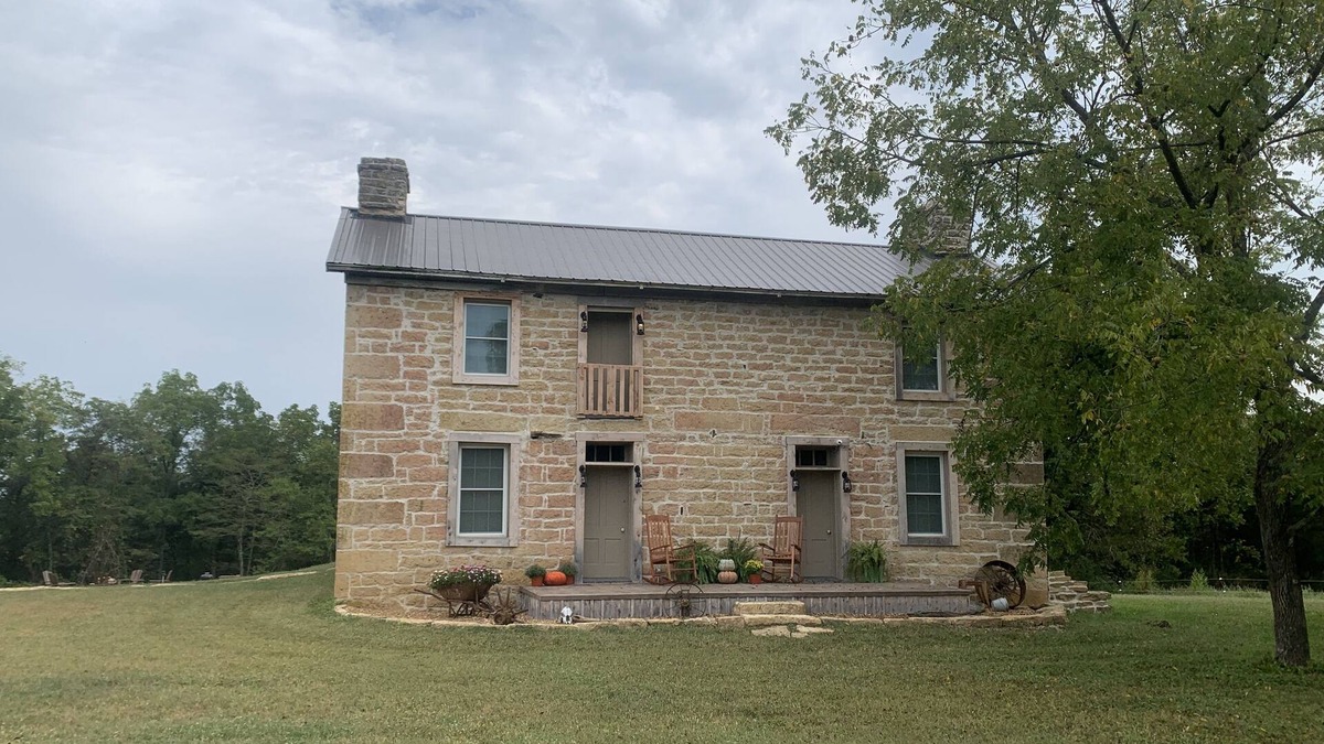 Bonne Terre House | Beautiful historical two story stone farmhouse