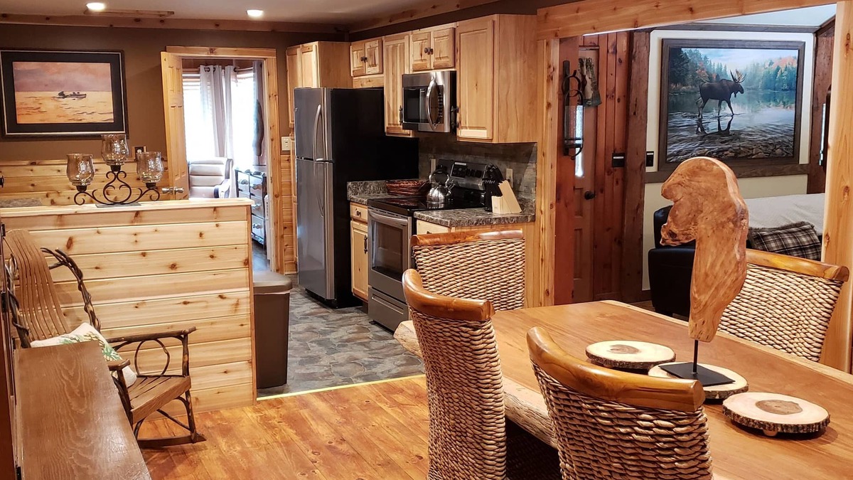 Lake George House | Beautiful Home in the Woods on Bike Trail