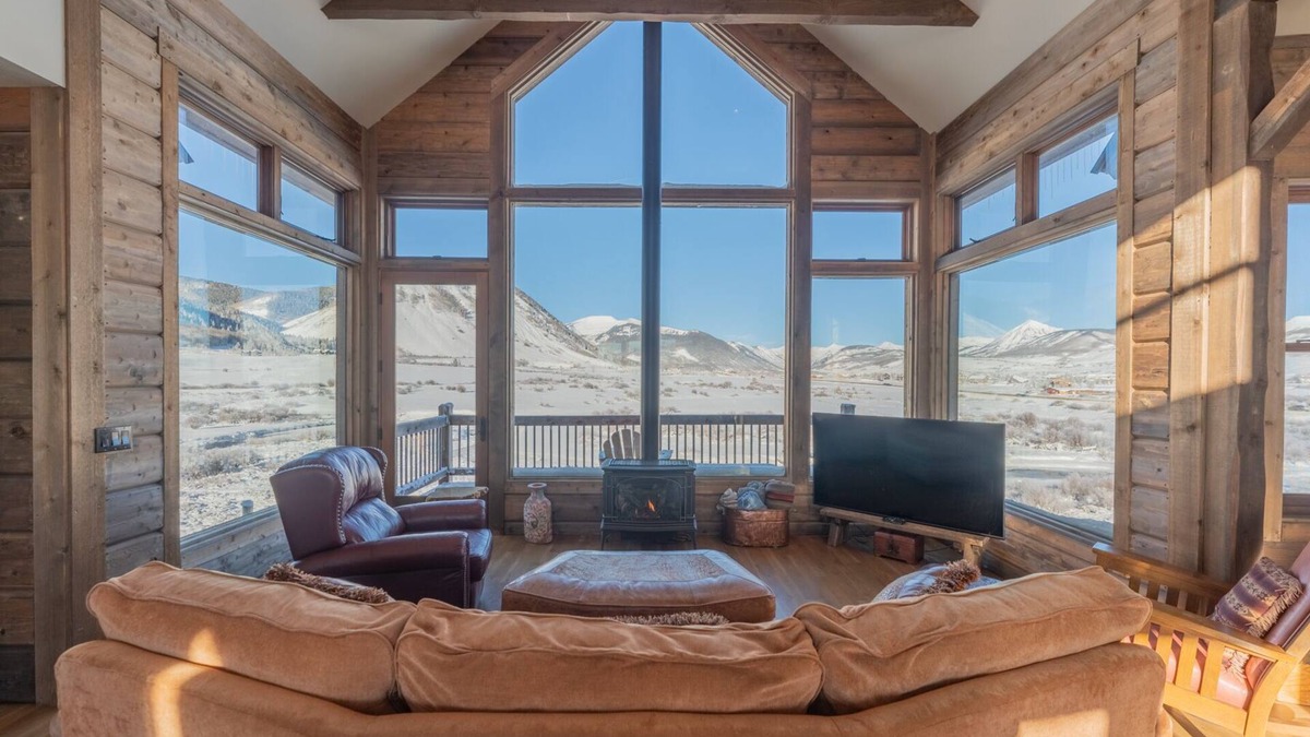 Crested Butte House | Beautiful home with mountain, valley and river views - one mile from town