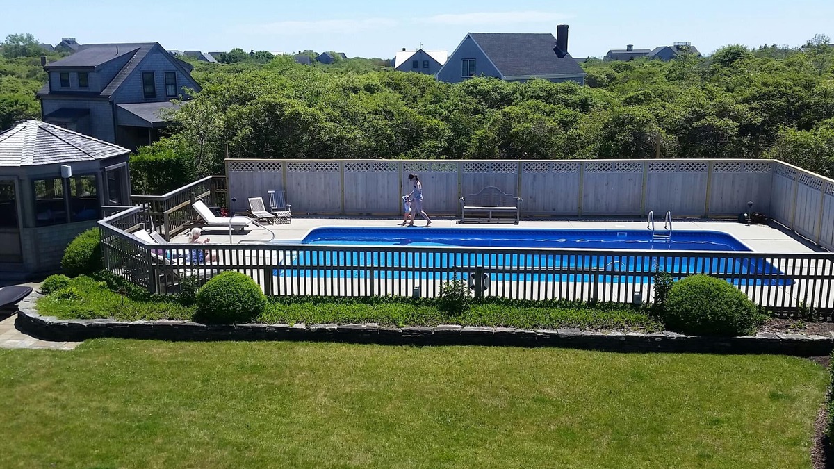 Tom Nevers House | Beautiful home with private heated pool, basketball and large outdoor space.