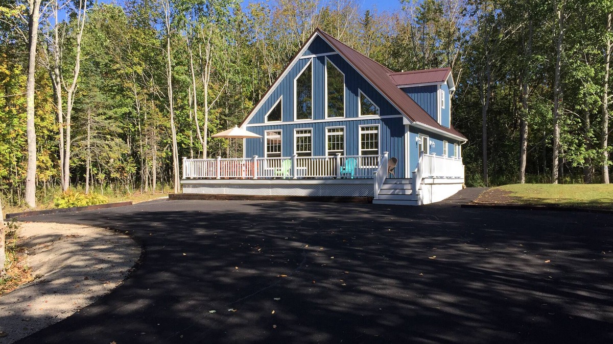 Salsbury Cove Ski Chalet | Beautiful In The Woods Bar Harbor Chalet sleeps 8