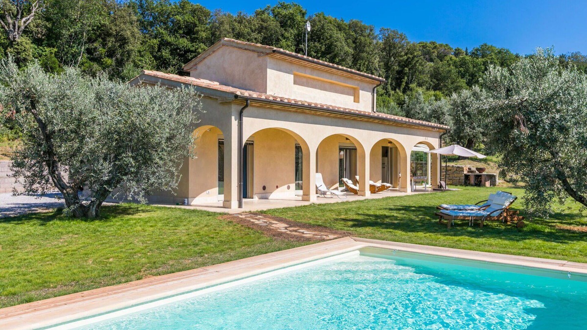 Castagneto Carducci House | Beautiful private villa with private pool, A/C, WIFI, TV, patio, panoramic view and parking
