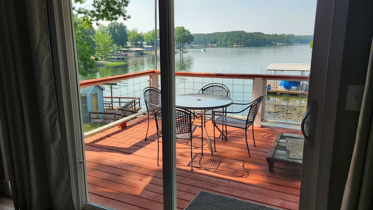 Marion House | Beautiful, LAKEFRONT Home at Lake of Egypt! Private dock, boat house and Beach!