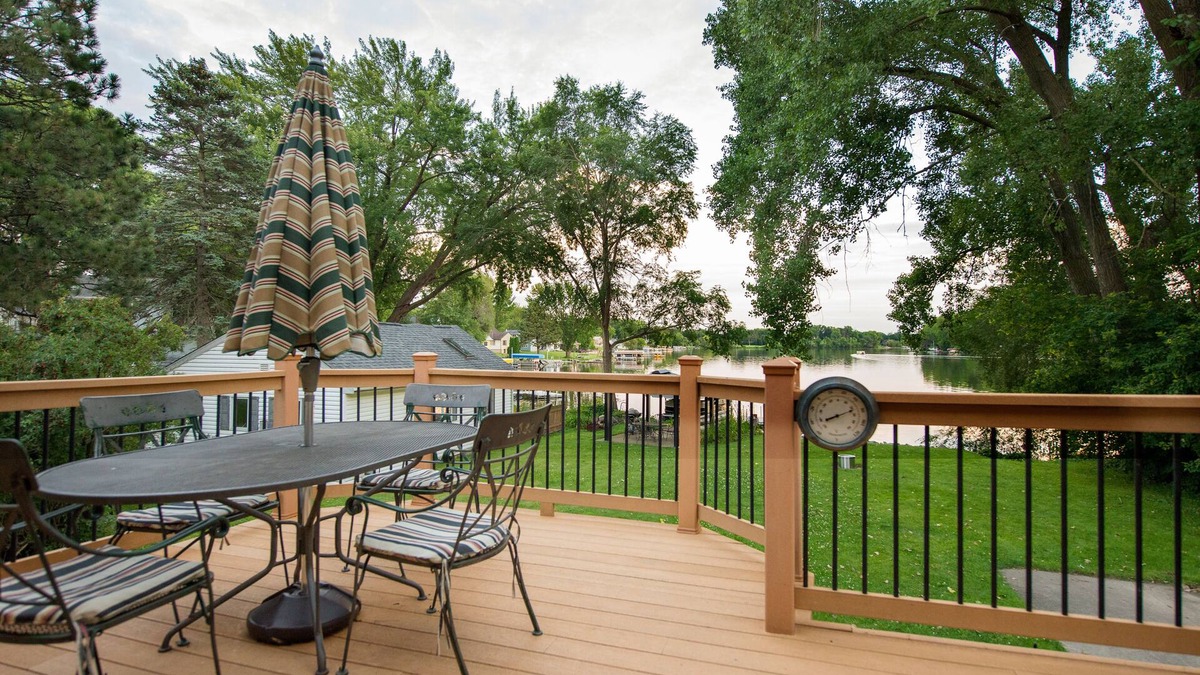Hustisford House | Beautiful lakefront, Newly Remodeled Lower Level!