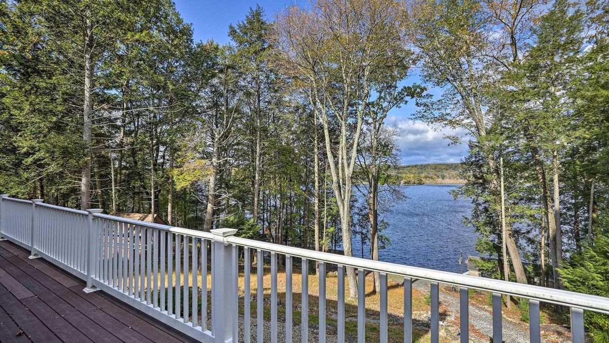 Swartswood House | Beautiful Lakefront Retreat w/Deck & Views!