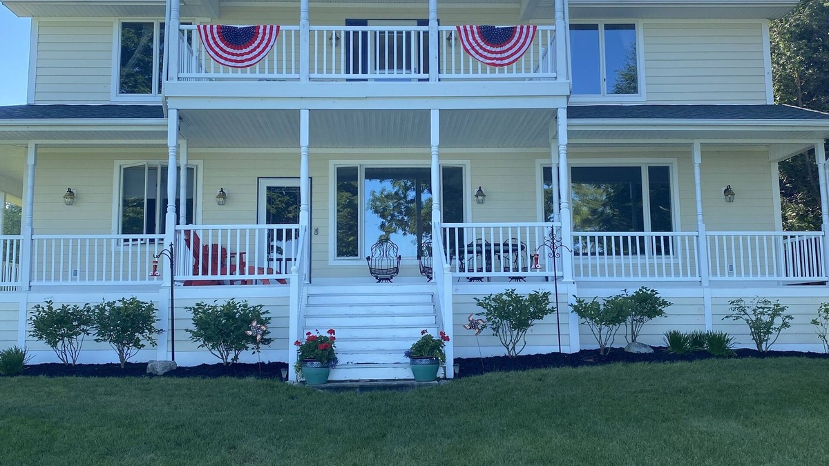 Indian River House | Beautiful Lakefront Sunsets On Burt Lake