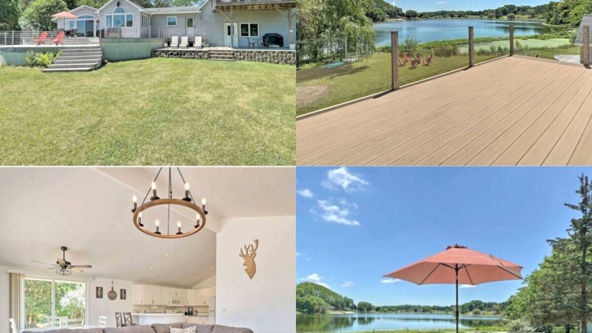 Fremont House | BEAUTIFUL Lakefront View with Private Dock!