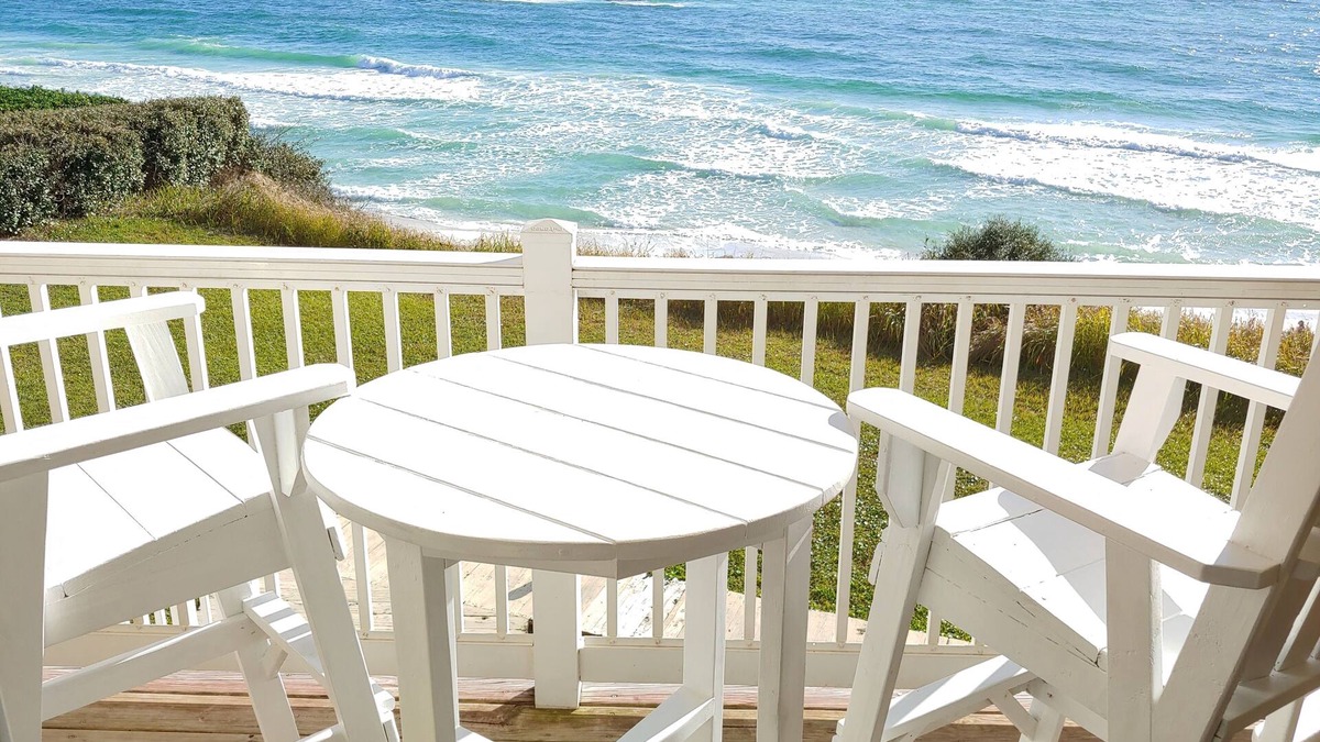 Seacrest Condo | Beautiful, large Gulf front Condo - PRIVATE BEACH - beach set up included